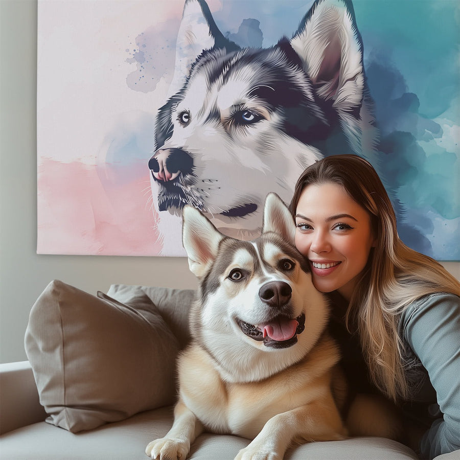 Painterly Style Custom Pet Canvas