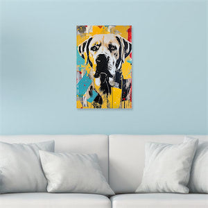 Basquiat Style Custom Pet Canvas