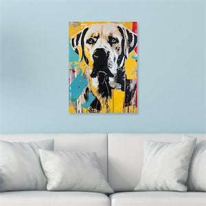 Basquiat Style Custom Pet Canvas