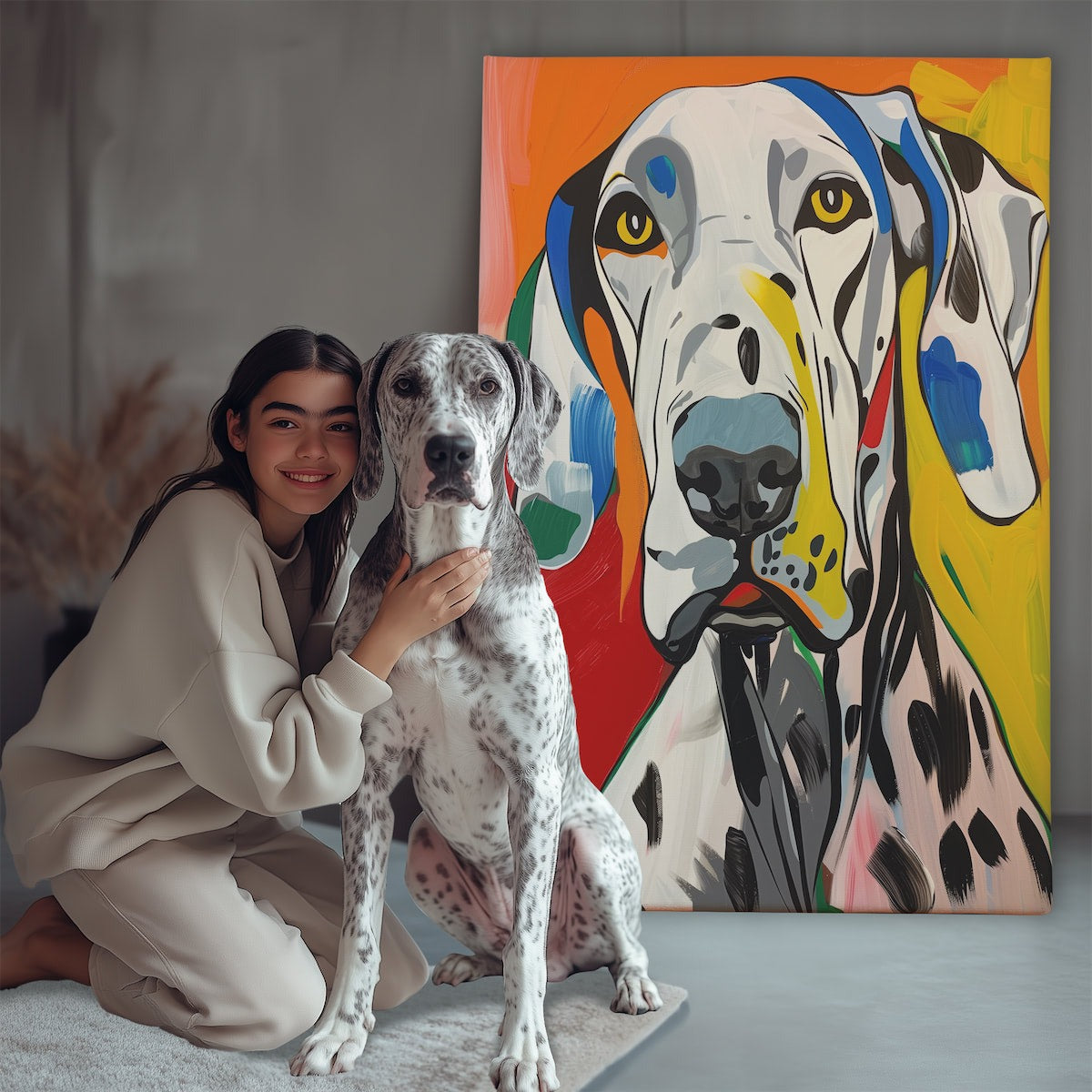 Picasso Style Custom Pet Canvas