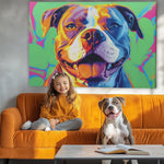 Pop Art Style Custom Pet Canvas