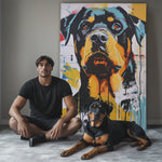 Basquiat Style Custom Pet Canvas