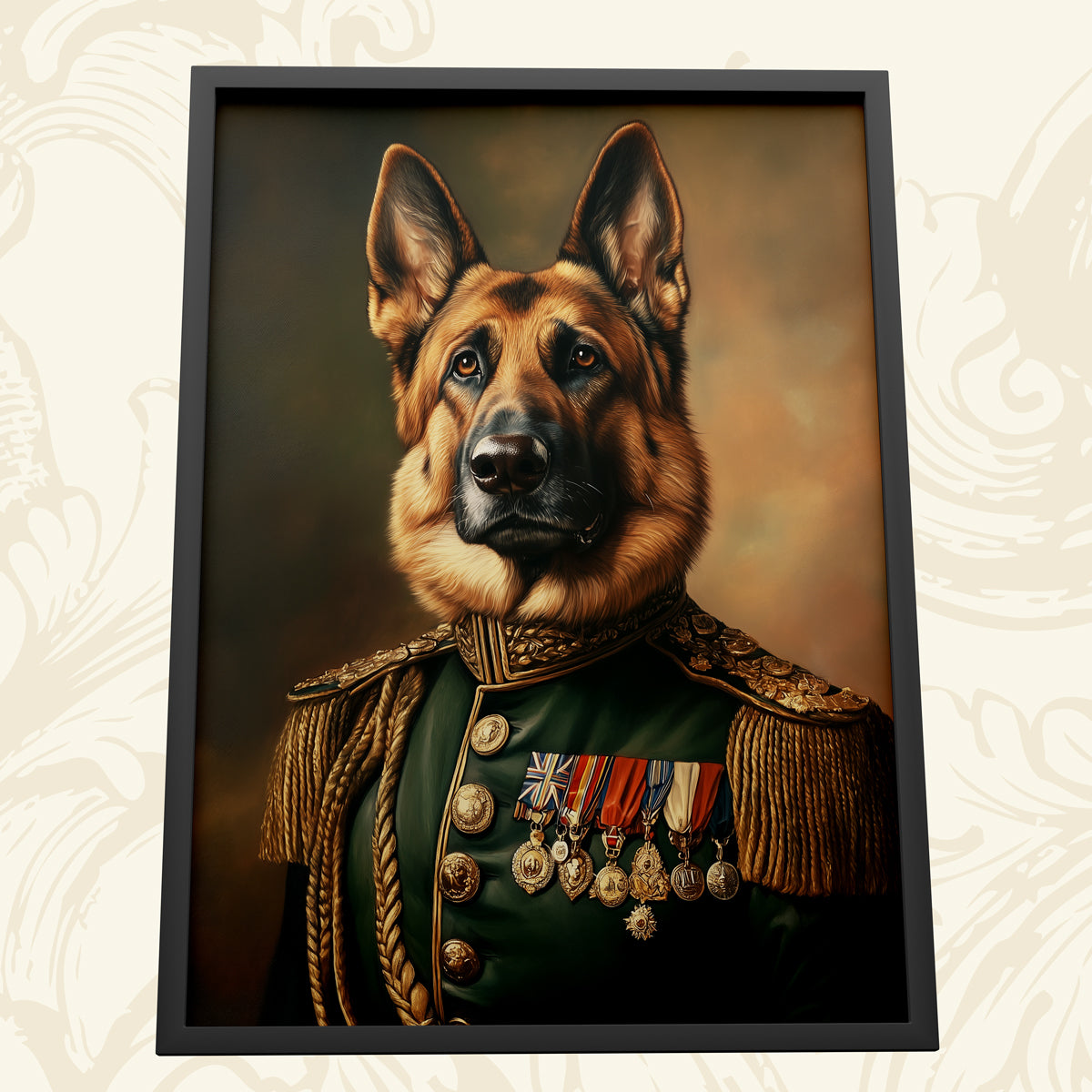 The Commander Custom Pet Portrait