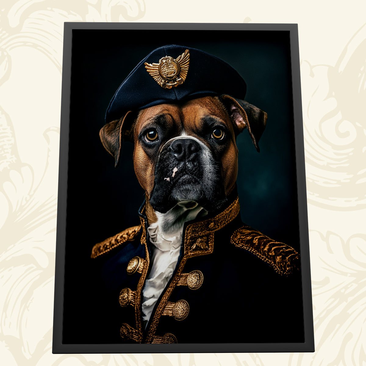 The Naval Officer Custom Pet Portrait