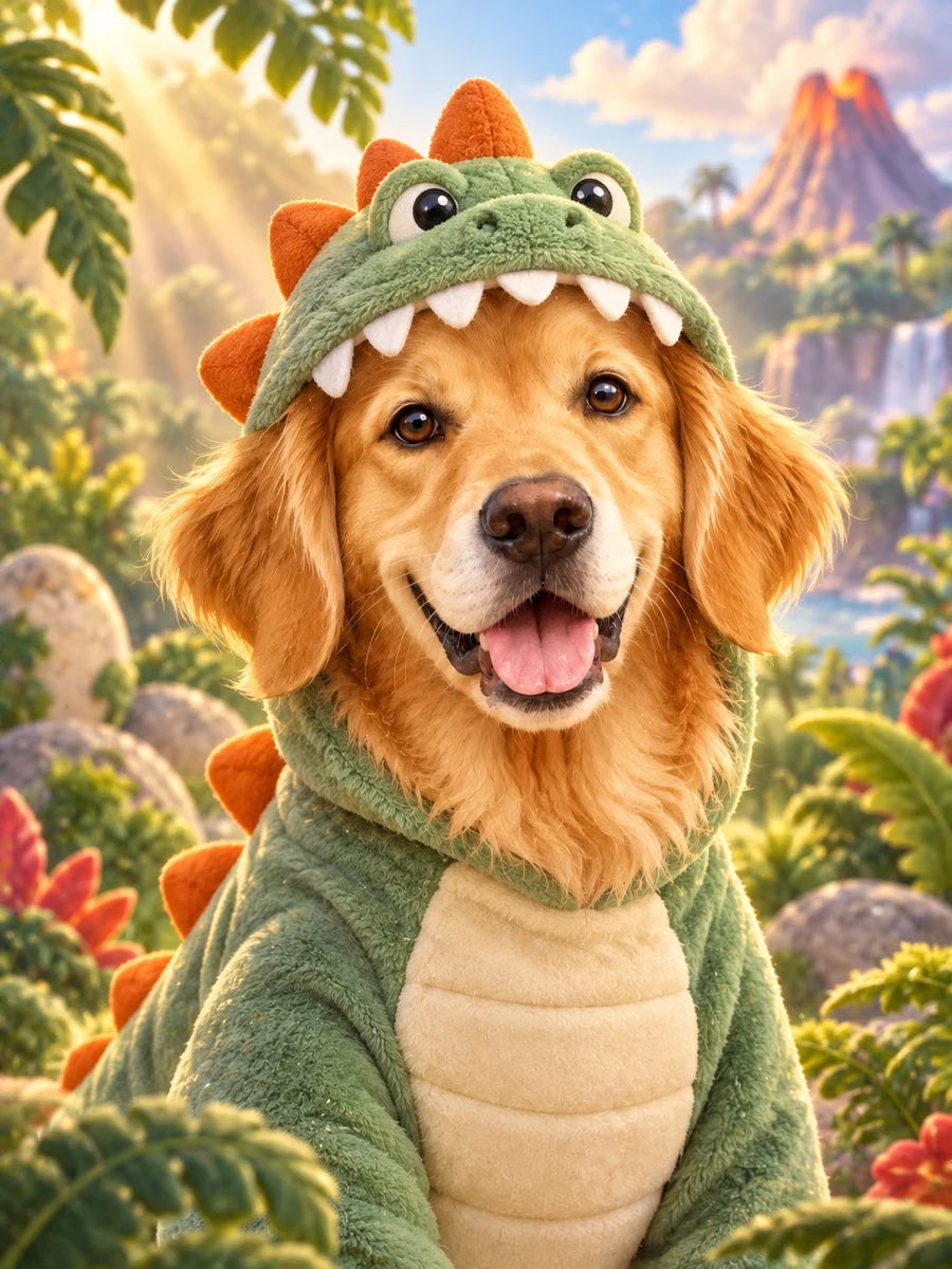The Dino Explorer sample pet illustration