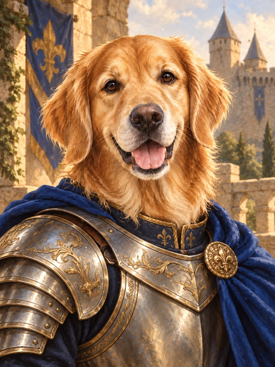 The Knight sample pet illustration