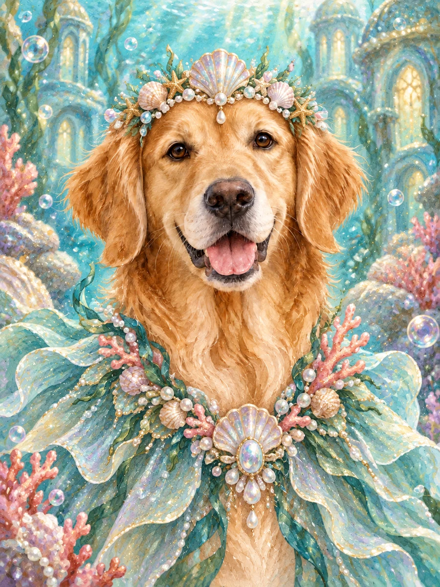 The Mermaid sample pet illustration