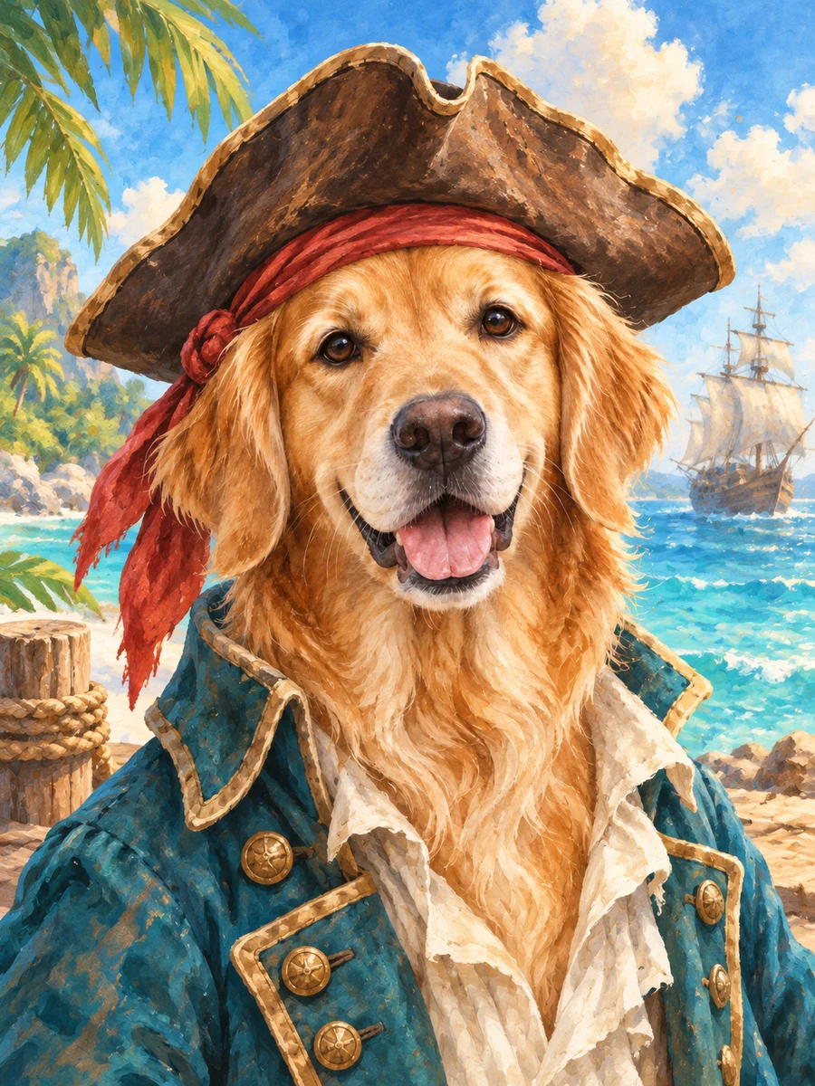 The Pirate sample pet illustration