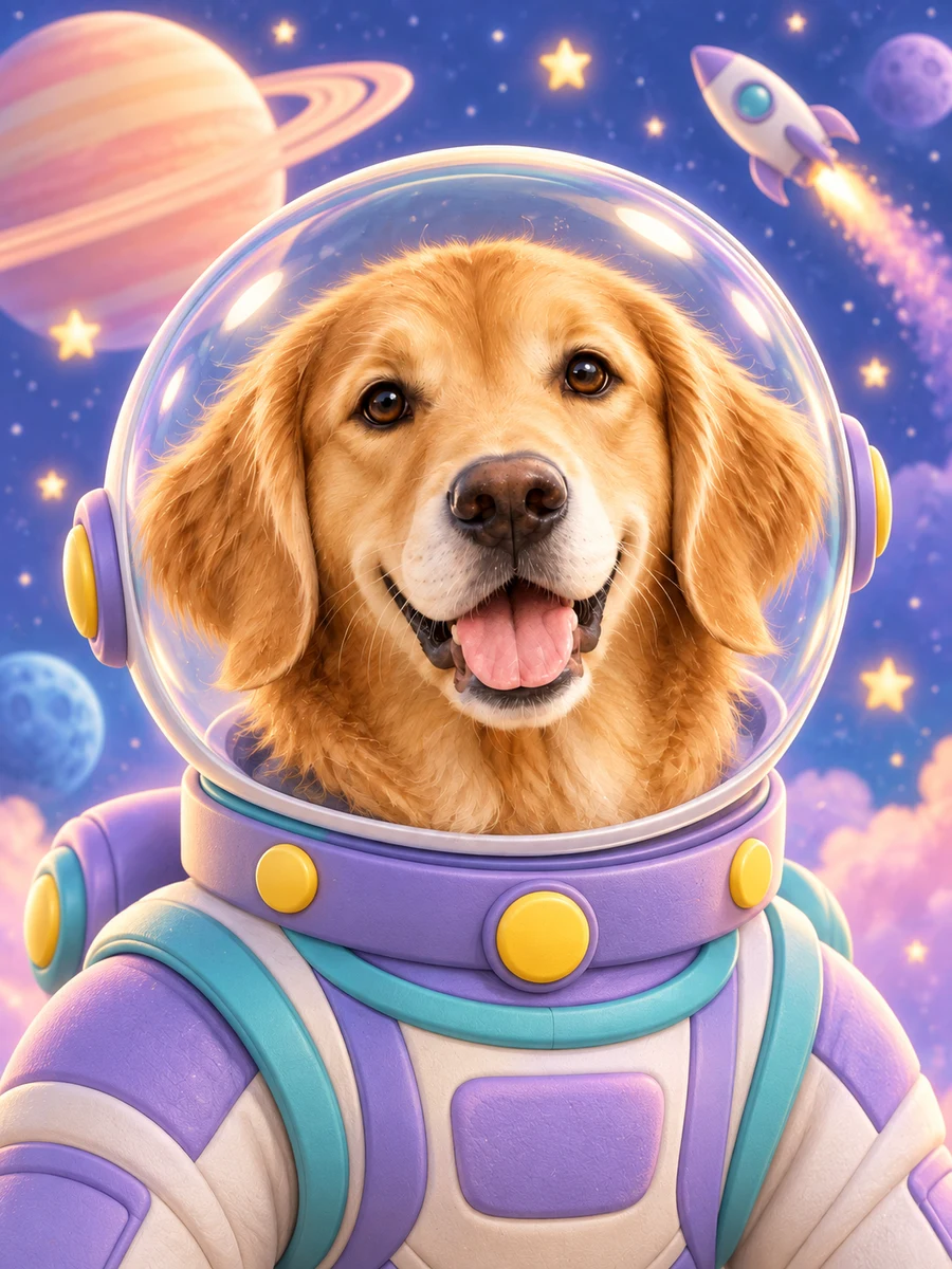The Space Cadet sample pet illustration