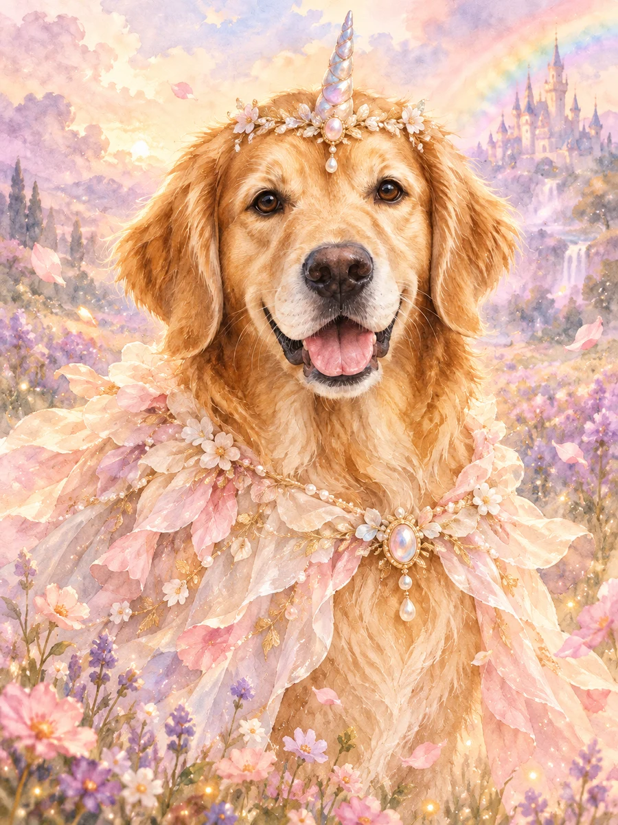 The Unicorn Princess sample pet illustration