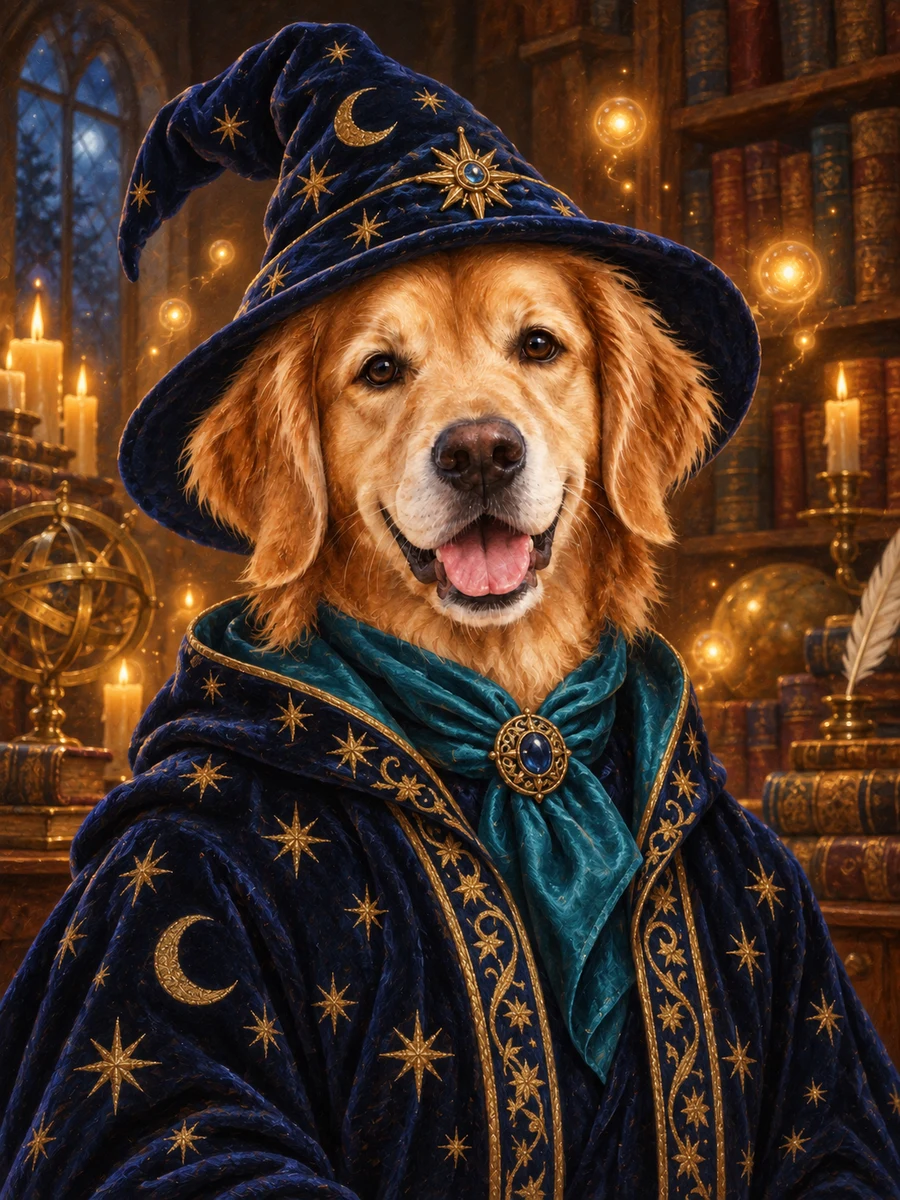 The Wizard sample pet illustration